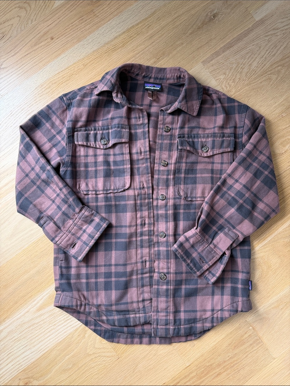 Patagonia Woman’s Plaid Button-Up Flannel Shirt